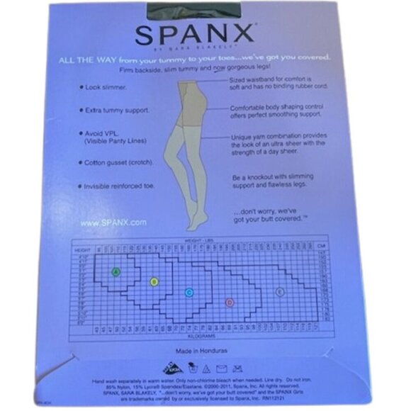 SPANX All the Way Spanx Super Tummy Control Tummy to Toes Black Size B - Picture 4 of 4
